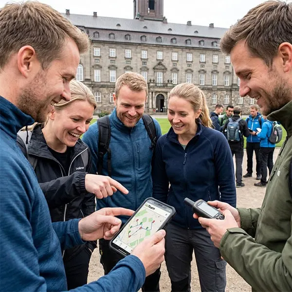 Kollegaer på GPS Teambonding tur